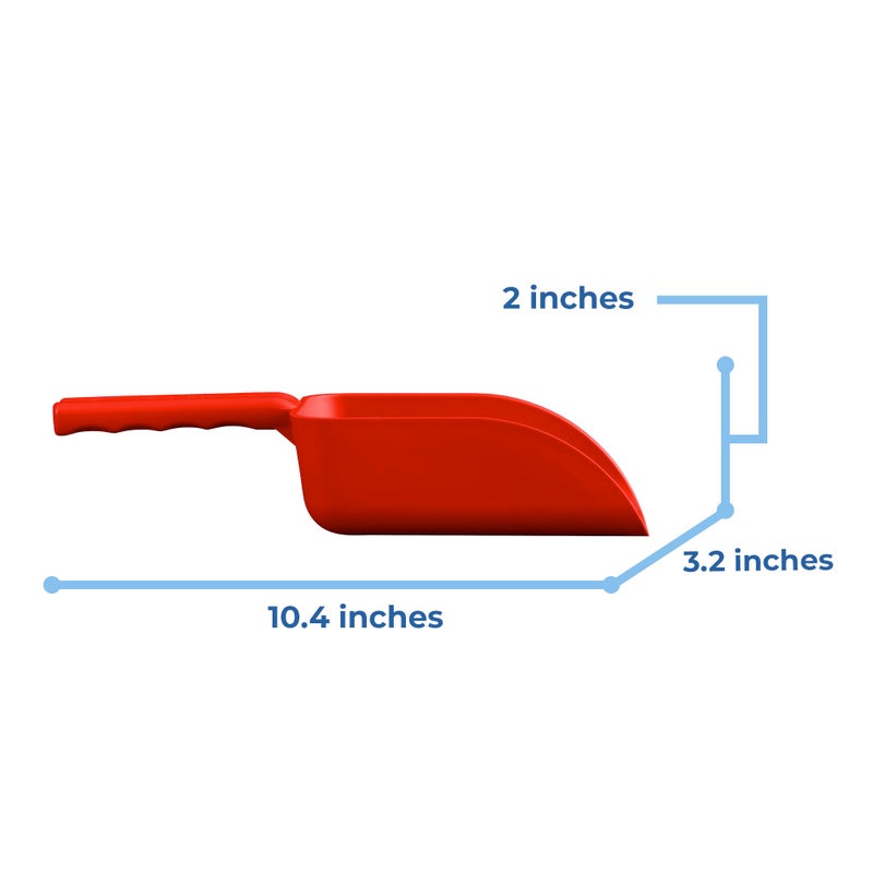 Remco Vikan Remco 63004 Color-Coded Plastic Hand Scoop - BPA-Free Food-Safe Kitchen Utensils, Restaurant and Food Service Supplies, 16 oz, Red - Image 2